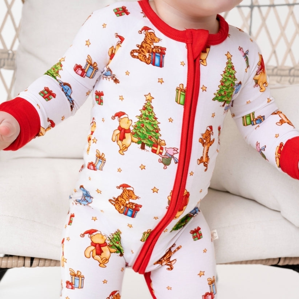 Beary Merry Christmas Zip Romper 6-12months
